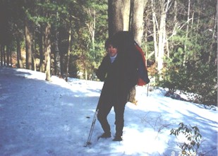 Heading out from camp