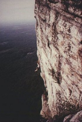 Wayne hanging out on High Exposure, Shawangunks, NY