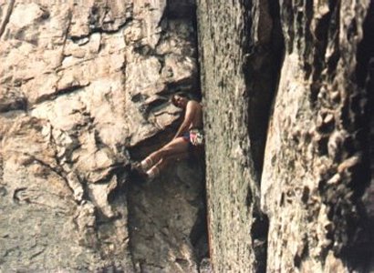 Leading Triple S, Seneca Rocks, West Virginia